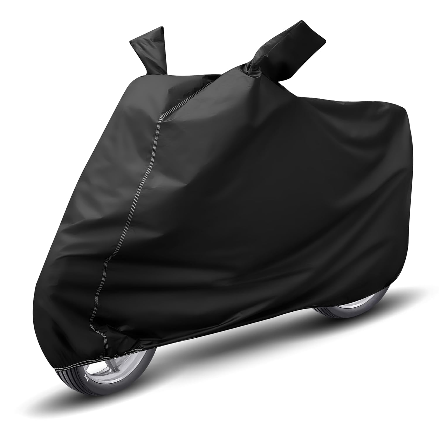 Auto Hub 100% Waterproof Scooty Bike Cover, Dustproof, UV Protection Bike Body Cover for All Two Wheeler Scooter Scooty Activa Size - Black