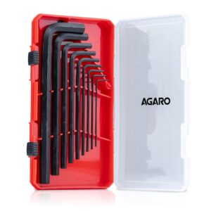 AGARO 9pcs Hex Allen Key Set, Heat treated, Ideal for Repair & Maintenance for Home & DIY Use.